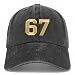 Trendy Apparel Shop Number 67 Gold Thread Embroidered Pigment Dyed Cotton Baseball Cap
