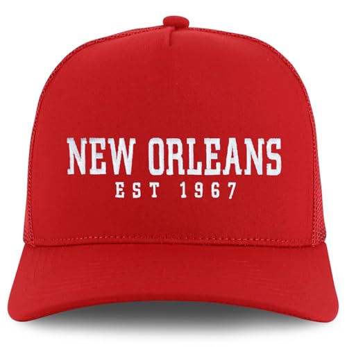 Trendy Apparel Shop New Orleans Est.1967 Embroidered 5 Panel Snapback Trucker Cap