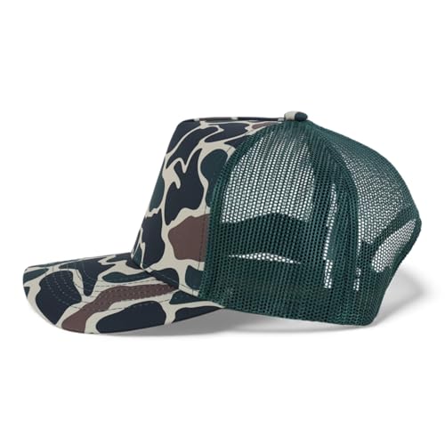 Trendy Apparel Shop 5 Panel Structured Crown Curved Bill Trucker Cap