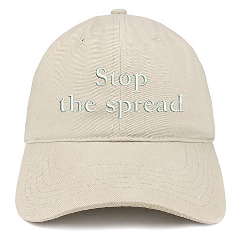 Trendy Apparel Shop Stop The Spread Embroidered Soft Crown Cotton Cap