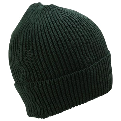 Trendy Apparel Shop Stretchy Cotton Knitted Cuff Beanie Hat