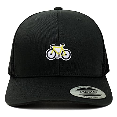 Trendy Apparel Shop Bicycle Patch 6 Panel Retro Trucker Mesh Cap