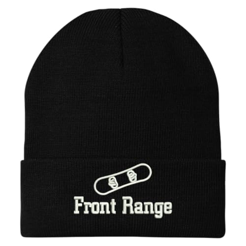 Trendy Apparel Shop Front Range Snowboard Logo Embroidered Long Cuff Beanie