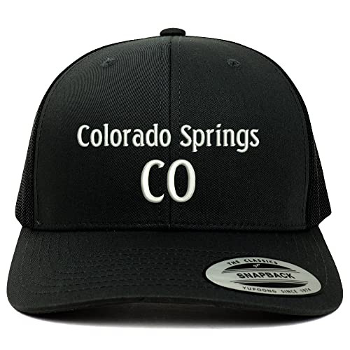 Trendy Apparel Shop Colorado Springs CO Embroidered Retro Fit Trucker Mesh Cap