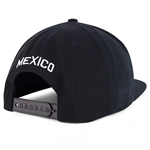 Hecho En Mexico Eagle 3D Embroidered Flat Bill Snapback Cap