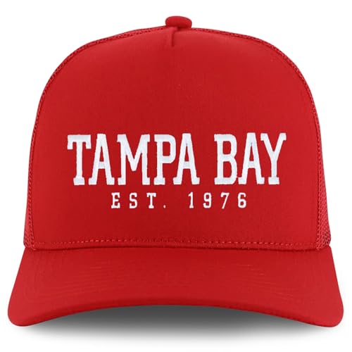 Trendy Apparel Shop Tampa Bay Est.1976 Embroidered 5 Panel Snapback Trucker Cap