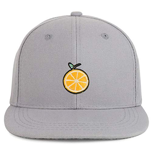 Trendy Apparel Shop Orange Patch Structured Infant Flatbill Snapback Cap