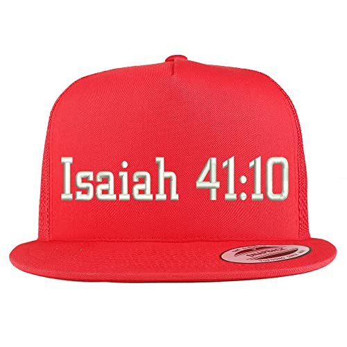 Trendy Apparel Shop Isaiah 41:10 5 Panel Flatbill Trucker Cap