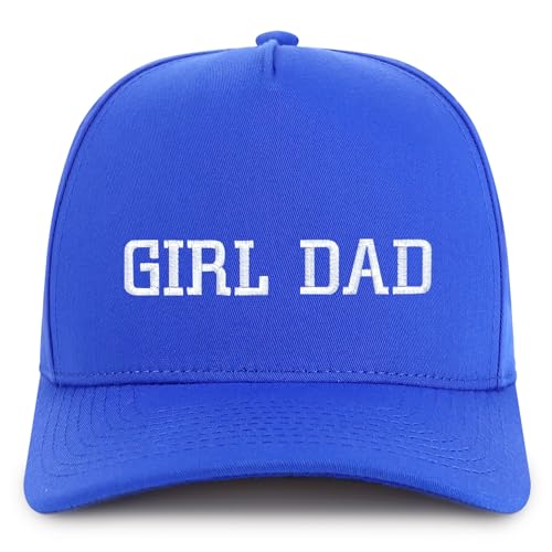 Trendy Apparel Shop Girl Dad Embroidered 5 Panel High Profile Structured Snapback Cap