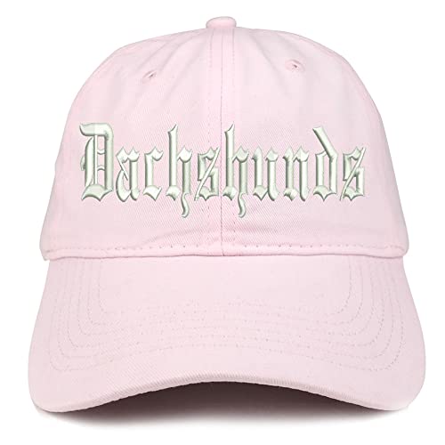 Trendy Apparel Shop Old English Dachshunds Low Profile Soft Cotton Baseball Cap