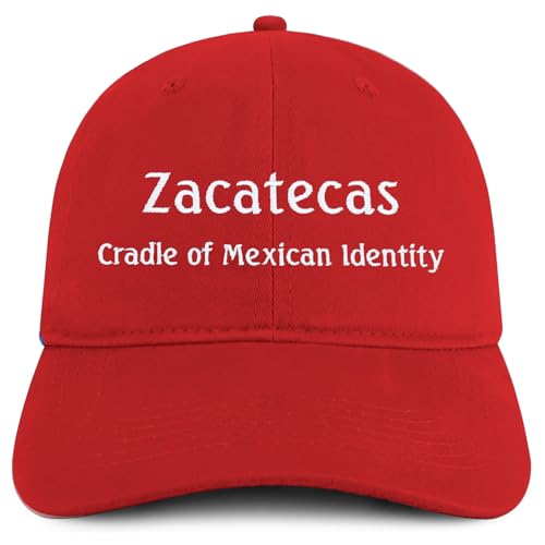 Trendy Apparel Shop Zacatecas Cradle of Mexican Identity Embroidered Cotton Low Profile Dad Hat