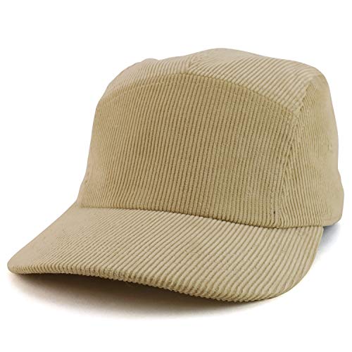 Trendy Apparel Shop Cotton Corduroy Unstructured 5 Panel Racer Baseball Cap