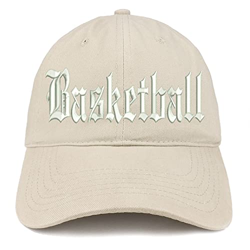 Trendy Apparel Shop Old English Basketball Low Profile Soft Cotton Baseball Cap