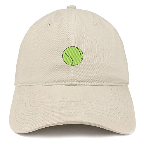 Trendy Apparel Shop Tennis Ball Embroidered Brushed Cotton Cap