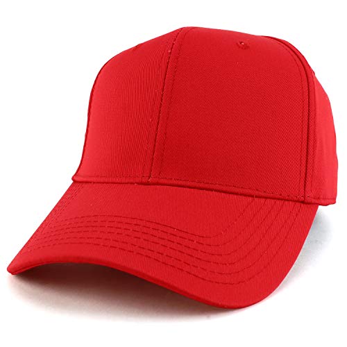Trendy Apparel Shop High Profile Sturctured Plain Back Casual Baseball Cap