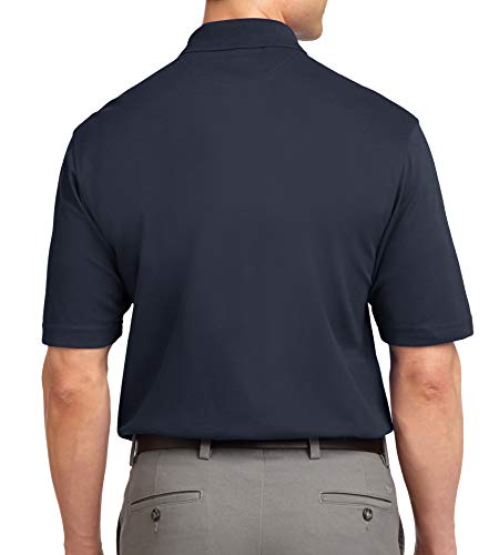 Trendy Apparel Shop Soft Breathable Fit Moisture-Wicking Quick Dry Men's Polo Big and Tall Shirt