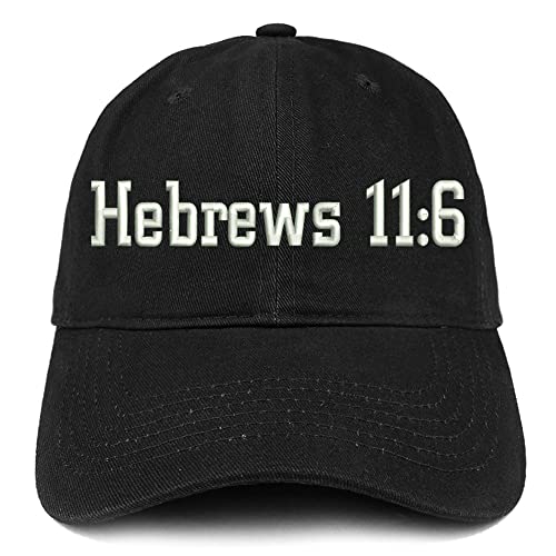 Trendy Apparel Shop Hebrew 11:6 Low Profile Soft Cotton Baseball Cap
