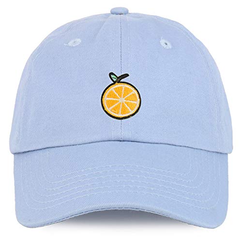 Trendy Apparel Shop Orange Patch Youth Small Fit Unstructured Cotton Baseball Cap