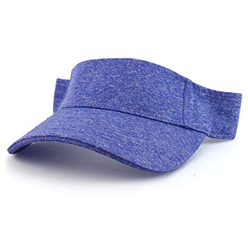 Trendy Apparel Shop Moisture Wicking Poly Jersey Sandwich Bill Sun Visor Cap
