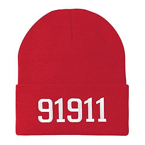 Trendy Apparel Shop 91911 Chula Vista CA Old English Embroidered Long Cuff Beanie