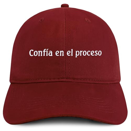 Trendy Apparel Shop Confia En El Proceso Embroidered Cotton Low Profile Dad Hat