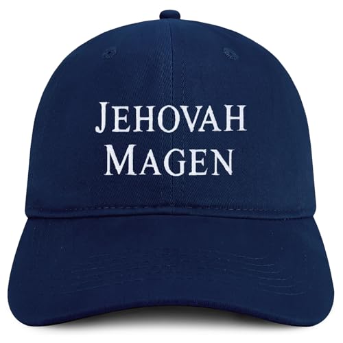 Trendy Apparel Shop Jehovah Magen Embroidered Soft Cotton Baseball Cap