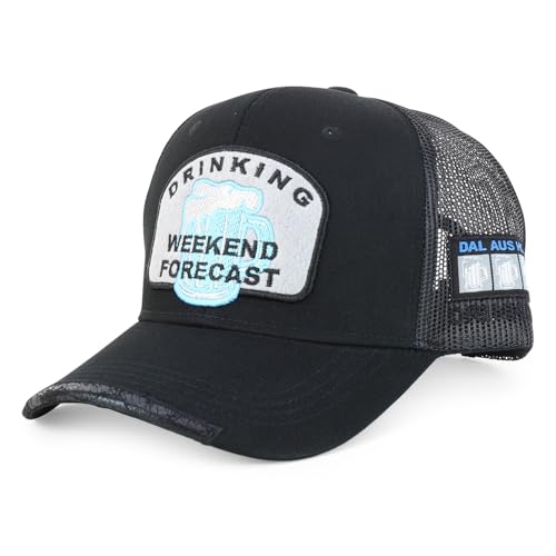 Trendy Apparel Shop Drinking Weekend Forecast Embroidered Trucker Cap