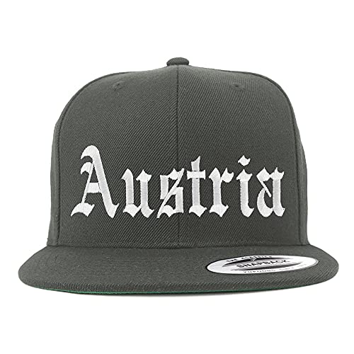 Trendy Apparel Shop Austria Old English Embroidered Flatbill Snapback