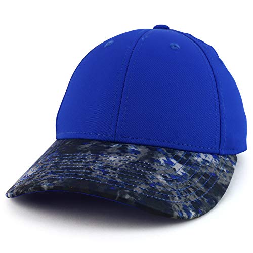 Trendy Apparel Shop Moisture Wicking Baseball Cap with Mineral Freeze Print Bill