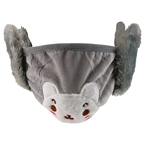Trendy Apparel Shop Kids Winter Animal Face Cartoon Bear Mask & Earmuffs