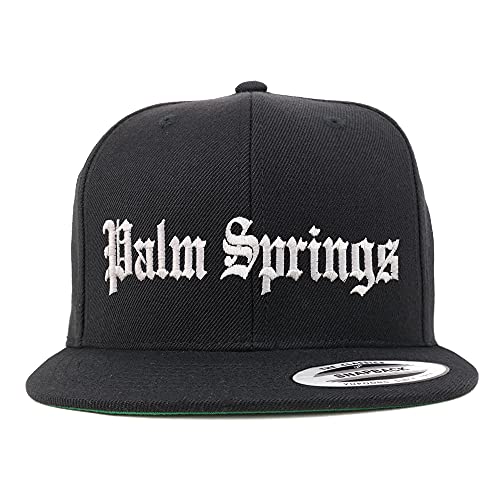 Trendy Apparel Shop Palm Springs Old English Embroidered Flatbill Snapback