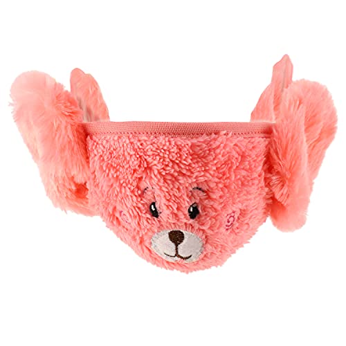 Trendy Apparel Shop Kids Winter Animal Face Breathable Bear Fur Mask & Earmuffs