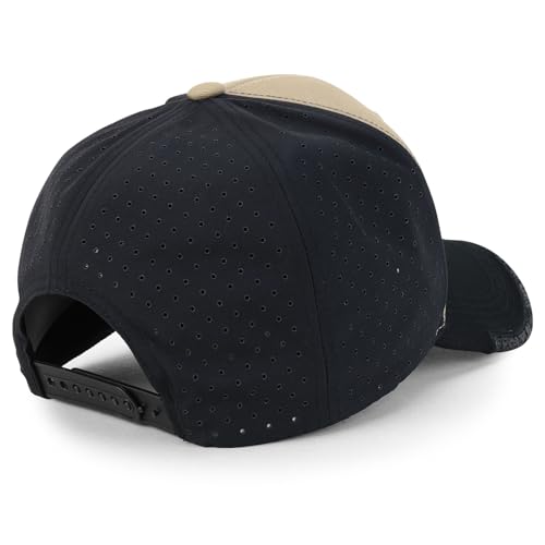 Trendy Apparel Shop Diablos 3D Embroidered Laser Punching Mesh Back Baseball Cap