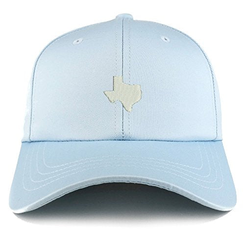 Trendy Apparel Shop Texas State Map Embroidered Structured Satin Adjustable Cap
