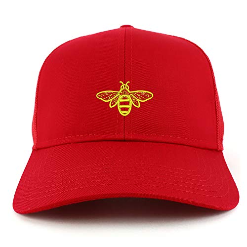 Trendy Apparel Shop Bee Embroidered Structured High Profile Trucker Cap
