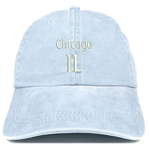Trendy Apparel Shop Chicago IL Embroidered Pigment Dyed Washed Baseball Cap
