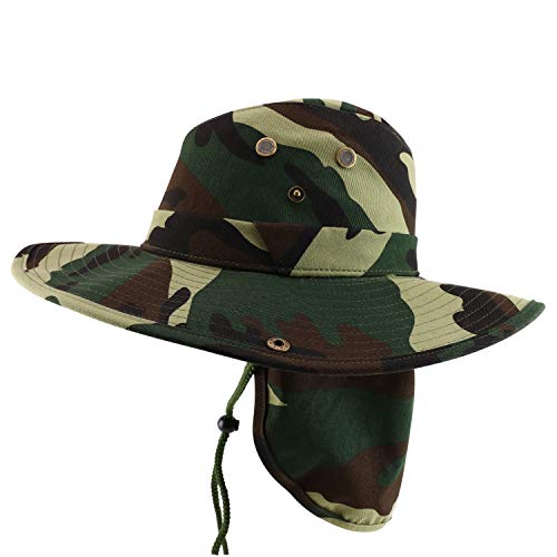 Trendy Apparel Shop XXL Oversize Cowboy Style Cap with Neck Flap