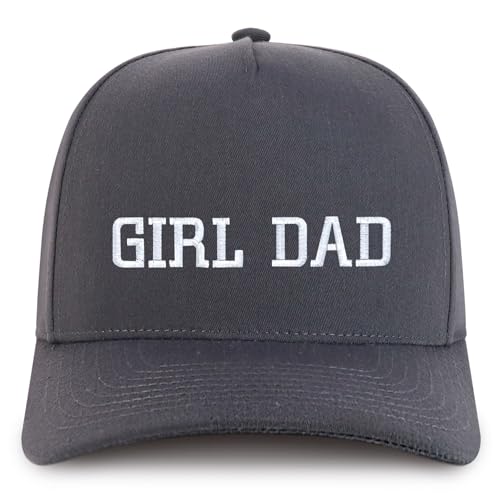 Trendy Apparel Shop Girl Dad Embroidered 5 Panel High Profile Structured Snapback Cap