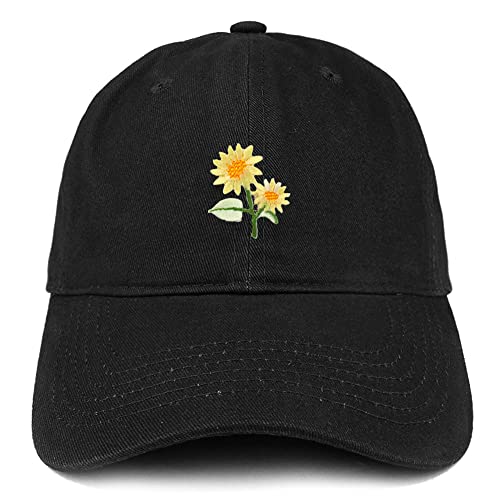 Trendy Apparel Shop Sunflower Patch Low Profile Soft Cotton Baseball Cap