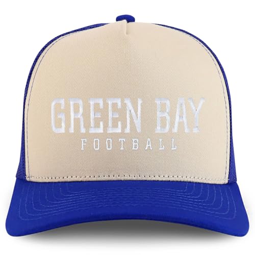 Trendy Apparel Shop Green Bay Embroidered 5 Panel Snapback Trucker Cap