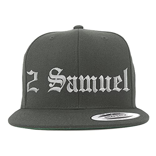 Trendy Apparel Shop 2 Samuel Old English Embroidered Flatbill Snapback