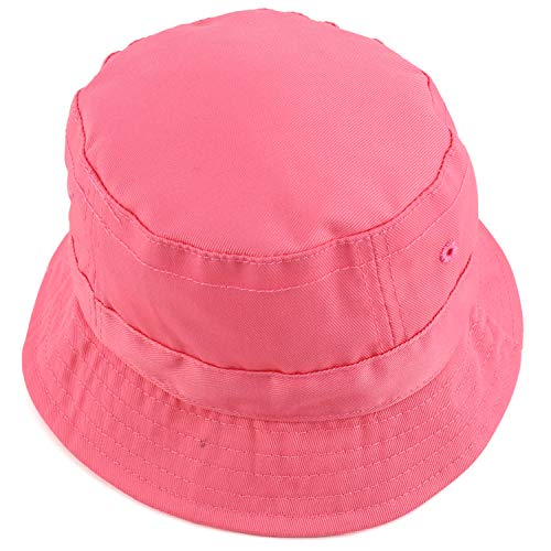 Trendy Apparel Shop Infant Light Weight Bucket Hat with Chin Strap