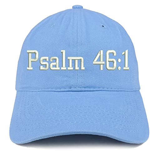 Trendy Apparel Shop Psalm 46:1 Low Profile Soft Cotton Baseball Cap