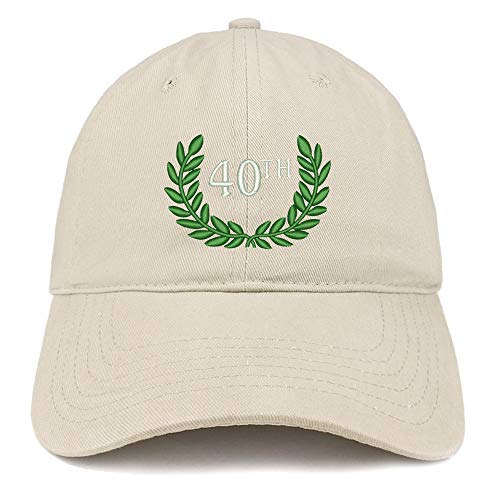Trendy Apparel Shop 40th Anniversary Embroidered Unstructured Cotton Dad Hat