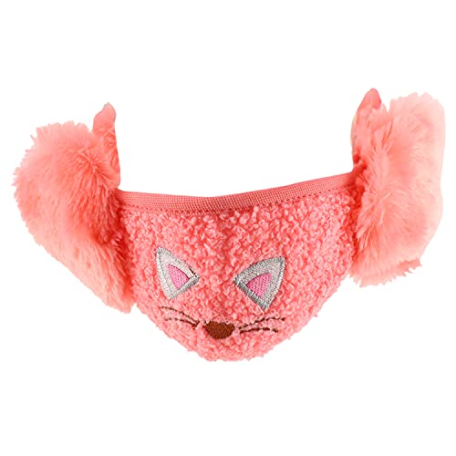 Trendy Apparel Shop Kids Winter Animal Face Breathable Cat Mask & Earmuffs