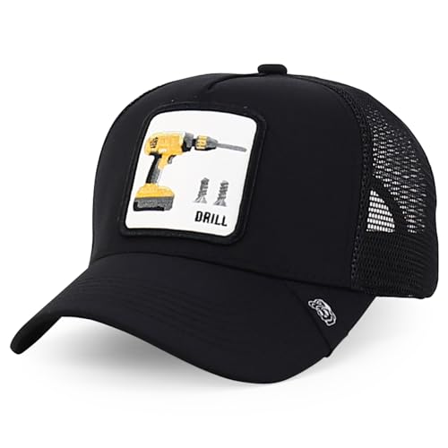 Trendy Apparel Shop 5 Panel Structured Tool Theamed Design Trucker Cap