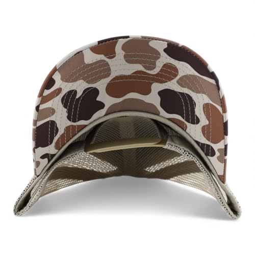 Trendy Apparel Shop 5 Panel Structured Crown Curved Bill Trucker Cap
