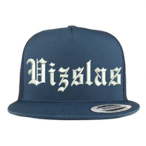 Trendy Apparel Shop Old English Vizslas 5 Panel Flatbill Trucker Cap