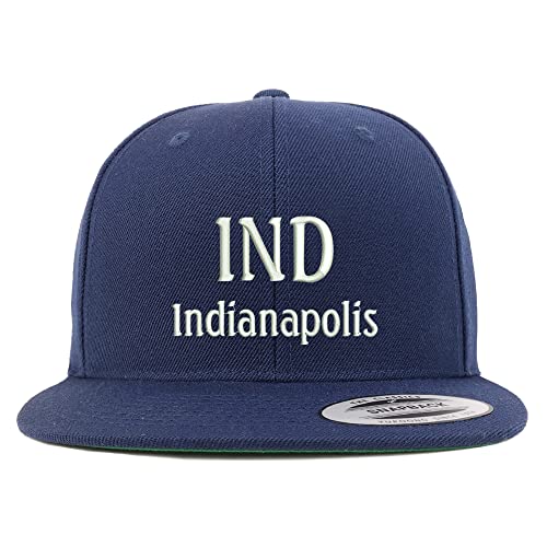 Trendy Apparel Shop IND Indianapolis Embroidered Flatbill Snapback