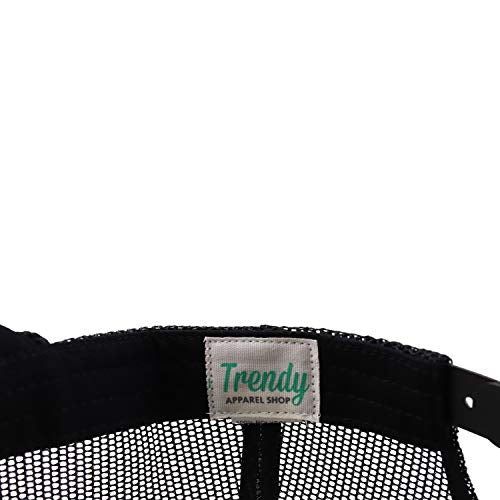 Trendy Apparel Shop XXL Oversized 5 Panel Foam Mesh Back Trucker Cap
